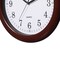 Clockswise 13.75 Inch Plastic Brown Round Silent, Non-Ticking Battery Operated Analog Wall Clock, 2PK QI004510.BN.2 - alternate 6